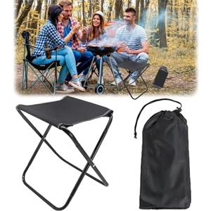 ZDL Sedile Piccolo Pieghevole,Mini Sedia Pieghevole per Esterni,Sgabello Pieghevole da Campeggio,Sgabello Pieghevole Portatile,Pieghevole Camping Sgabello,per Pesca,Campeggio,Viaggi,Attività All'Aperto