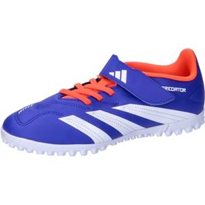 adidas Predator Club Hook-And-Loop J Football Boots Turf, Scarpe da Calcio Unisex-Adulto, Lucid Blue/Cloud White/Solar Red, 38 EU