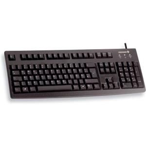 CHERRY G83-6105, Tastiera Cablata per Utilizzi in Ambienti Industriali, Layout per la Germania/Cirillico (QWERTZ), Tasti Resistenti all'Abrasione, Facile da Pulire, Nera