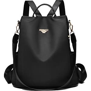 shepretty Zaino Donna antifurto Borsa Tracolla Zainetto Viaggio Daypack zaino donna scuola, 8864Nero