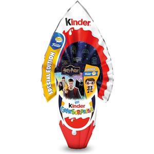Kinder GranSorpresa Maxi Funko PoP Harry Potter - Uovo di Pasqua Kinder 2025, Finissimo Cioccolato al Latte con Sorpresa Funko PoP, Idea Regalo Pasqua, 220 Grammi