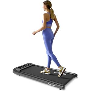 LOTTO Easyrun 100 Tapis roulant elettrico,Walking Pad,2.5 CV,max.100kg,design compatto,salvaspazio,4 displays LED computer,velocità 1-6 km/h,100x40 cm,telecomando