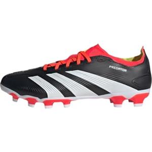 adidas Predator 24 League Low Multi-Ground Boots, Scarpe da Calcio Unisex-Adulto, Core Black/Cloud White/Solar Red, 47 EU