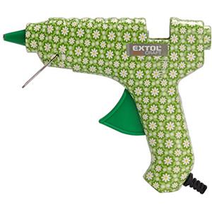 EXTOL CRAFT Pistola per colla a caldo con stampa floreale, 40 W