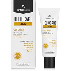 Heliocare 360° Gel Cream SPF 100 - Protezione Solare Viso per Pelli Sensibili, 50 ml