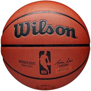 Wilson NBA Authentic - Pallone da basket per interni ed esterni, misura 7-74,9 cm, colore: Marrone