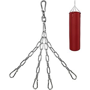 Yes4All Catena a 4 Fili per Sacco da Boxe - Sospensione a soffitto con gancio girevole a 360° per yoga, sedia, boxe Muay Thai - capacità di carico Massima 156