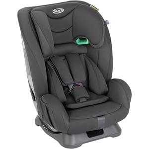 Graco - FlexiGrow™ R129 Seggiolino auto 2 in 1, rialzo con schienale e cintura integrata, reclinabile, da 76 a 145 cm (da 15 mesi fino a circa 12 anni), colore Onyx