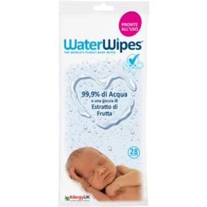WaterWipes Bio Salviette Umidificate per Neonati - 28 Pezzi, 99,9% Acqua Purificata e Biodegradabili