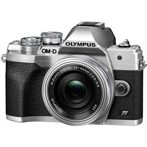 Olympus OM-D E-M10 mark IV 14-42mm Pancake + SD 64GB - Silver - gar. POLYPHOTO Italia
