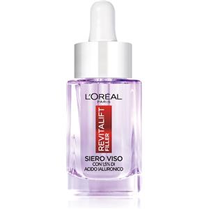 L'Oréal Paris Siero Anti-Rughe Revitalift Filler con 1,5% Acido Ialuronico - 15 ml, Idrata e Rimpolpa la Pelle