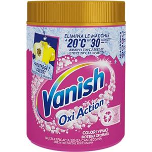 Vanish Oxi Action Multipower Polvere Rosa, Smacchiatore per Capi Colorati, 1 Confezione da 1Kg di Smacchiatore per Bucato, Additivo Lavatrice Multiazione senza Candeggina