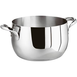 Sambonet Casseruola Alta Kikka in Acciaio Inox 24 cm - 6.5 Litri con 2 Maniglie