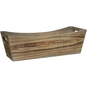 Classic Home & Garden Fioriera, legno, marrone bufalo con manico