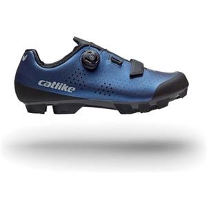 CATLIKE 7200600036 - Scarpe da Ciclismo Kompact'o X MTB/XC Taglia 47 Massimo Comfort con Sistema Regolazione ATOP per Uomini e Donne, Chiusura con Cinturino in Velcro Colore Blu