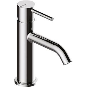 BOSSINI Teo Miscelatore Monocomando per Lavabo in Ottone Cromo Lucido con Cartuccia Ceramica e Piletta Push-to-Open