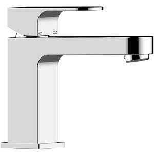 BOSSINI GILLO Miscelatore Monocomando per Lavabo in Ottone Cromo Lucido con Cartuccia Ceramica e Piletta Push-to-Open