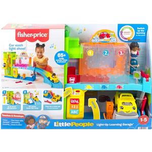Fisher-Price Little People Autolavaggio Interattivo con Rampa, Luci e Musica per Bambini 1-5 Anni