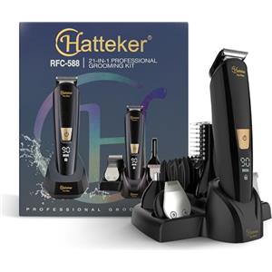 Hatteker Mens Corpo Capelli Barba Trimmer Inguine Trimmer Mens Grooming Kit Rasoio Elettrico Corpo Rasoio Groomer Impermeabile 6 in 1