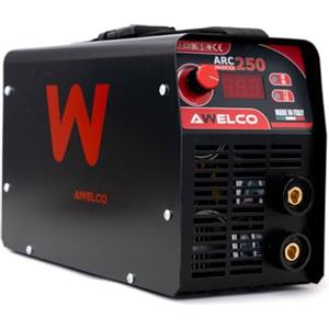 AWELCO SALDATRICE INVERTER 200 A AMP mod. ARC 250 + CASCO ELMETTO DI PROTEZIONE