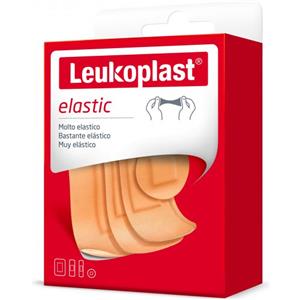 Leukoplast Elastic - Cerotti Elastici Assortiti 40 Pezzi in 4 Misure, Ideali per Ferite e Lesioni Cutanee