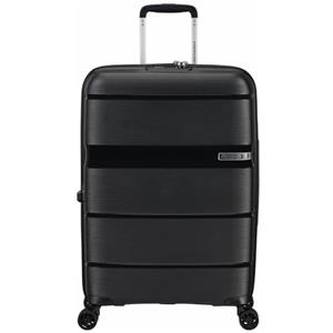 American Tourister Linex Spinner M, Valigia, 66 cm, 63 L, Nero (Vivid Black)