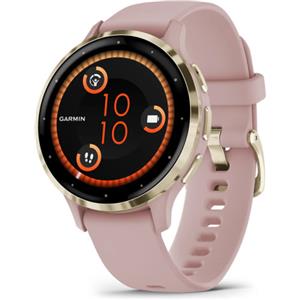 Garmin Venu 3S 3,05 cm (1.2'') AMOLED 41 mm Digitale 390 x 390 Pixel Touch screen Oro, Rosa Wi-Fi GPS (satellitare)
