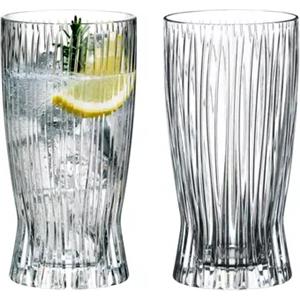 RIEDEL Bicchieri Longdrink Fire in Cristallo - Set di 2, Design Elegante e Lavabili in Lavastoviglie