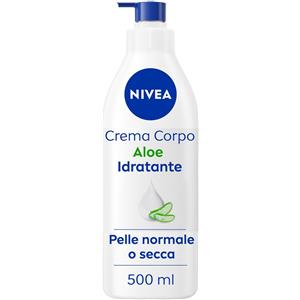 Nivea Crema Corpo Aloe Idratante 500 ml, idratante corpo 72h per pelle secca o normale ml