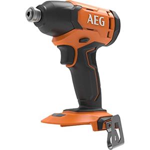 AEG BSS18C2-0 Avvitatore ad Impulsi 1/4 Esagonale 18V, Senza Batteria, Coppia Massima Fino a 210 Nm e Fino a 2800 g/min e 3600 i/min, Attacco 1/4 Esagonale