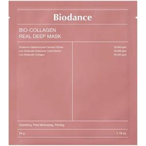 Biodance Bio-Collagen Real Deep Mask - Maschera in tessuto idratante e rigenerante con collagene e acido ialuronico, 34 g