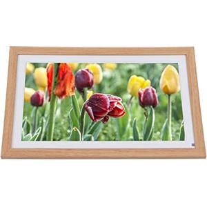 Shanrya Cornice per Foto Digitale Touch Screen, Sensore di Movimento per Cornice Digitale da 15,6 Pollici per Desktop (Spina UE)