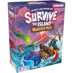 Asmodee Survive the Island - Monster Pack: Espansione con Vulcani, Mostri e Sfide per Famiglie