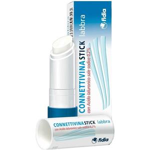 Fidia Connettivina Stick Labbra 3g - Idratante e Protettivo con Acido Ialuronico 0,2% per labbra secche e screpolate