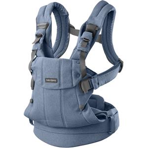 BabyBjörn Marsupio Harmony - Blu Mélange, Ergonomico, 0-3 anni, 3,2-15 kg