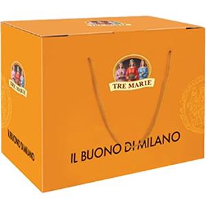 Tre Marie Confezione Regalo Tre Marie il Buono di Milano Panettone e Pandoro Cioccolata Assortita e Spumante