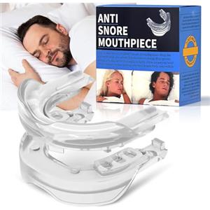 Bodiiwuliu Bite Bruxismo,Anti Russamento Notturno,Byte Dentale Notturno con Scatola,Bite Notturno Antirussamento Per Donna Uomo,Alleviare l'insonnia,Mouth Guard Teeth Grinding,Abitudini di Respirazione Nasale