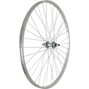 GENERICO RUOTA POSTERIORE A FILETTO SPORT 28X5/8 - PERNO 3/8, SFERE, MOZZO ACCIAIO 1V, CERCHIO ALLUMINIO