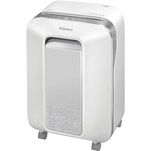 Fellowes distruggi documenti a microframmento LX201, 12 fogli, per casa e piccolo ufficio, uso personale, distruggidocumenti con tecnologia Intellibar, 100% anti inceppamento e Safesense, bianco