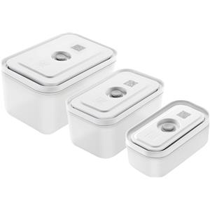 ZWILLING Fresh & Save Set di contenitori, S/M/L / 3-pz., plastica, semi trasparente-grigio
