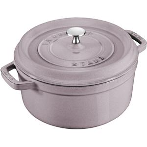Staub Cocotte in Ghisa Fiore di Ciliegio Ø 24 cm - Ideale per Cottura Lenta di Carni e Verdure