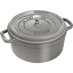 Staub La Cocotte Cocotte rotonda - 26 cm, Colore grigio grafite