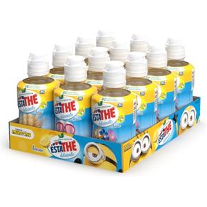 Estathé Deteinato Limone - The Freddo Deteinato con Vero Infuso di Foglie di The e Succo di Limone, Bevanda Analcolica Senza Glutine, 12 Bottiglie da 250 ml