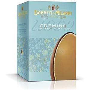 Amanti taste and passion Uovo Cremino Doppio Strato | Cioccolato Gianduja | Crema alle Nocciole Piemontesi | Baratti & Milano | 250 Gr | Uova di Pasqua | Idea Regalo Pasquale