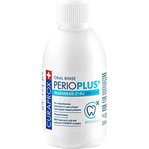 Curaprox Collutorio Perio Plus Regenerate | Chx 0,09% Con Formula Citrox®/p | Favorisce La Salute Delle Gengive E L'igiene Orale Quotidiana | 200 Ml | Prodotto in Svizzera