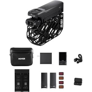 HOVERAir X1 PRO Action Cam Volante, drone 4k pieghevole con 10+ Modalità di Volo Completamente Automatiche, 42 KM/H Velocità di Follow, Vola Ovunque con OmniTerrain(Combo Ciclismo)