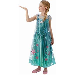 Rubie's FROZEN (DISNEY) Elsa - FROZEN FEVER -Costume bambini 3-4 anni