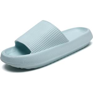 Waysoland Ciabatte Nuvola donna uomo estive da Spiaggia Pantofole, Massaggio Doccia Bagno Antiscivolo Asciugatura Rapida Punta Aperta Morbida Comoda Suola Spessa Sandali Scarpe(Blu cielo,38/39 EU)