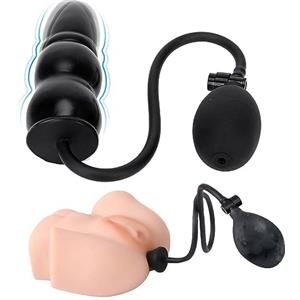 Drifejopfa P1A- Giocattoli Gonfiabili in Silicone Nero plúg ànalé dilàtatóré ànàl ànàleséx tóy kit bútt dilatàtóri palliné ànàli dildó séxytóysys vibràtoréper próféssionàlé in ànó per donna uomo coppie