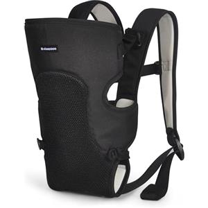 kikka boo Marsupio Neonato Estivo 0-36 Mesi MYRA, Ergonomico, 3 Posizioni, Spallacci regolabili, Traspirante, Leggero, fino a 9 kg, Nero
